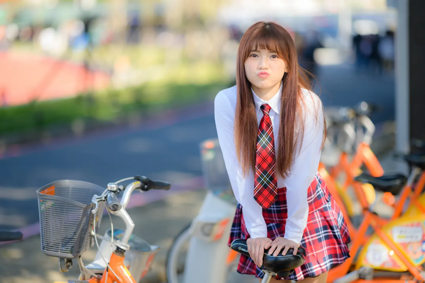 [Mzsock] NO.233 Student uniform high heels street photography#[105P]-46