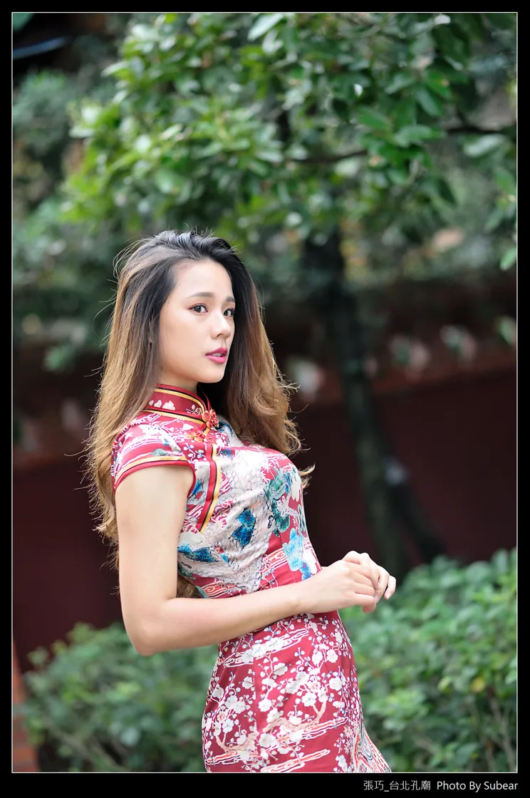 [Mzsock] NO.098 Zhang Qiao cheongsam black silk high heels beautiful legs street photography#[54P]-37